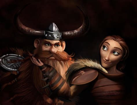 Stoick the Vast and Valka by MartaDeWinter on DeviantArt