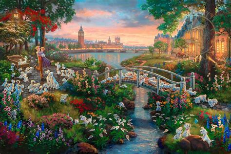 Thomas Kinkade Makes Amazing Disney Paintings