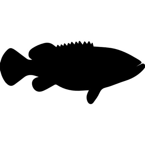 Goliath grouper fish shape - Free animals icons