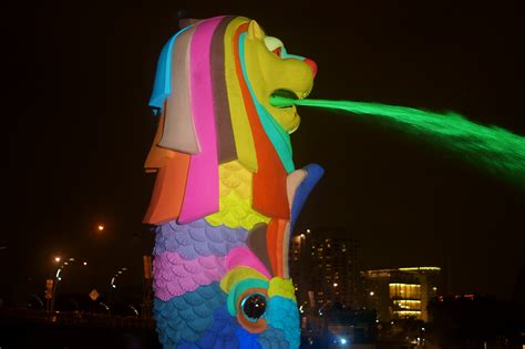 Colourful Merlion by Deckbox on DeviantArt