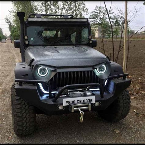 This modified Mahindra Thar looks plain ANGRY