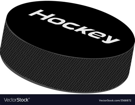 Hockey puck Royalty Free Vector Image - VectorStock