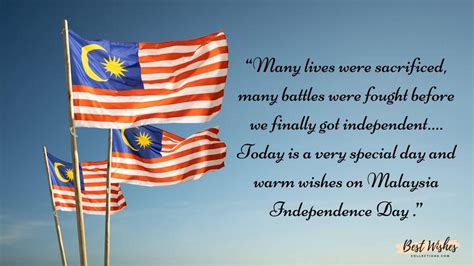 Happy Malaysia National Day (Hari Merdeka) Wishes & Greetings