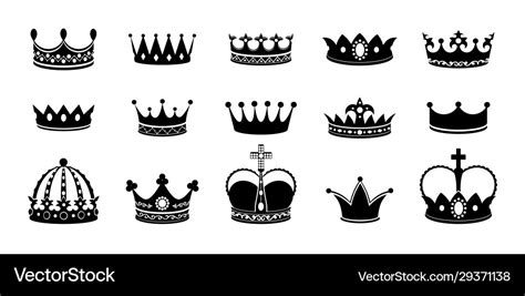 Simple Queen Crown Outline