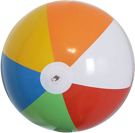 1 Large 72” Colourful Mini Inflatable Balls Rainbowed Colours