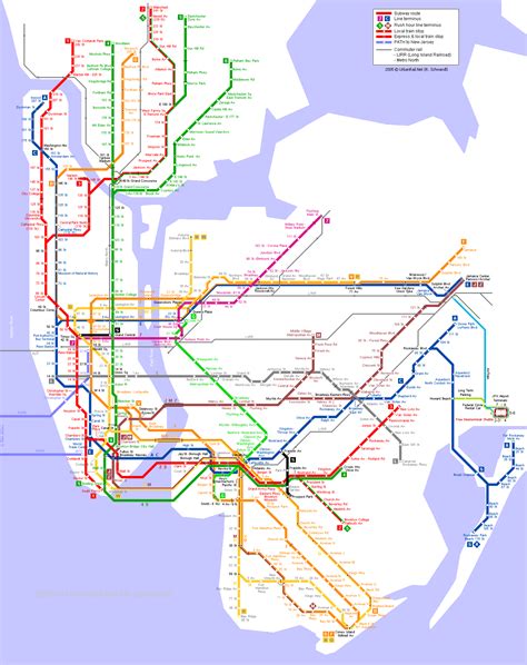 El Mapa Del Tren De Nueva York - Black Sea Map