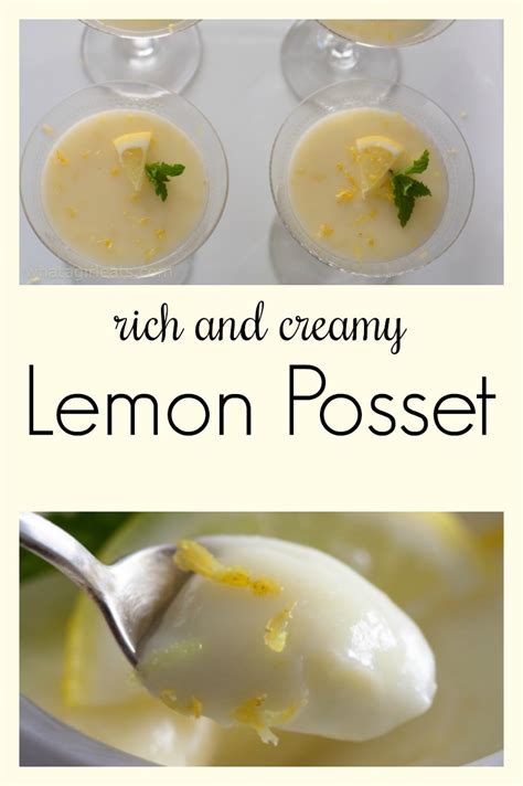 Lemon Posset (The Easiest Dessert Ever!) - What A Girl Eats