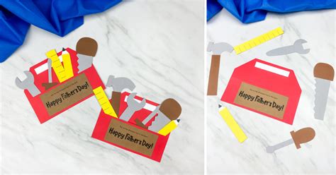 Father’s Day Toolbox Craft [Free Template]