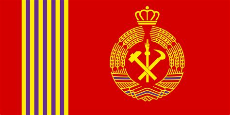 My Attempt at designing a Monarcho-Communist Flag. Any Feedback Welcome ...