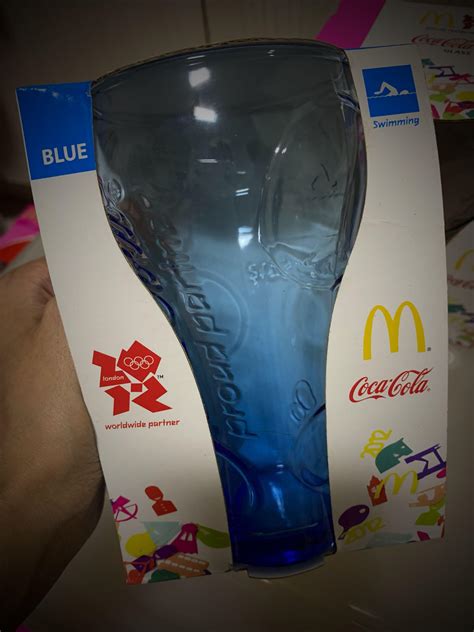 Coca Cola Glasses | McDonalds | Coloured Contour Glasses | Olympic ...