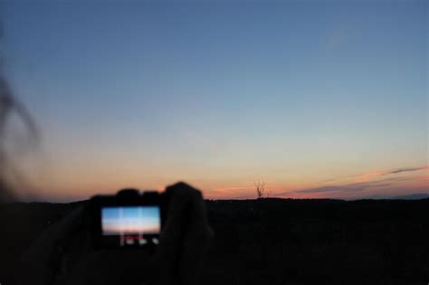 Premium Photo | Silhouette landscape at sunset