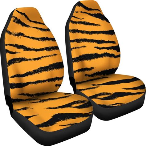 Tiger Print Car Seat Covers Pair 2 Front Seat Covers Car | Etsy