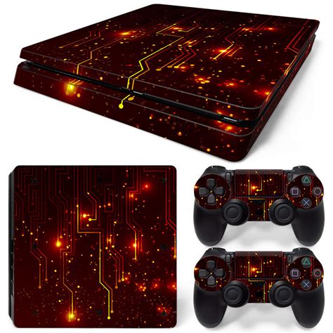 CPU / Red - PS4 Slim Console Skins | PS4 Slim Console Skins | Consoleskins