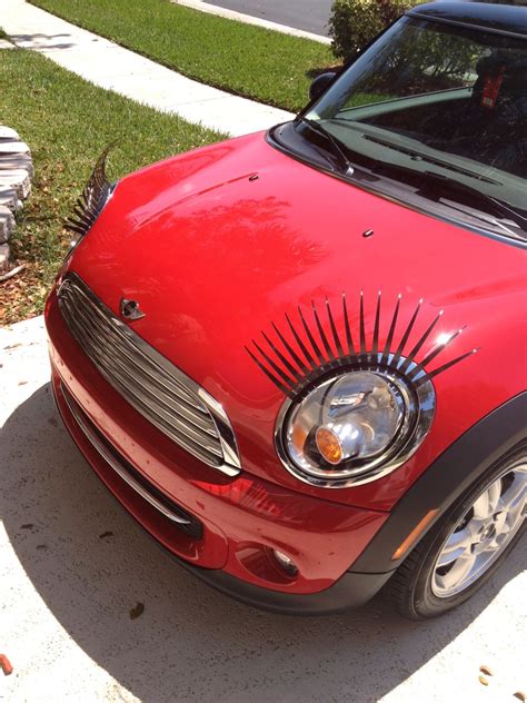 Mini Cooper with car lashes from carlashes.com :) | Mini cooper, Mini ...