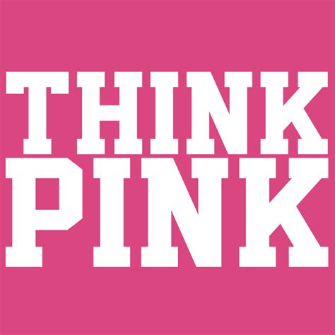 Think Pink Breast Cancer Awareness Logo Graphic T Shirt - Super Graphic ...