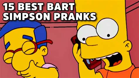 15 Best Bart Simpson Pranks - YouTube