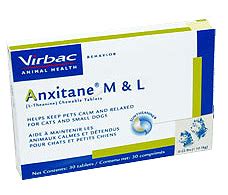 Vet Approved Rx Anxitane for Cats and Small Dogs 30 tablets