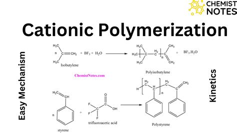 Cationic Polymerization: An Easy Mechanism and Kinetics - Chemistry Notes