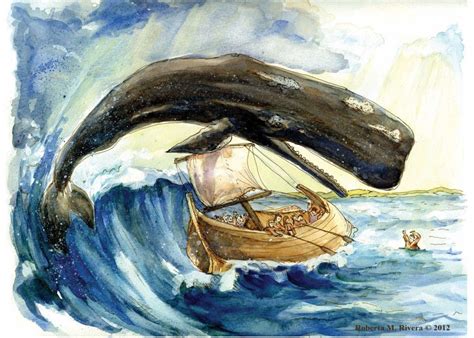 Jonah and the Whale Roberta Rivera | Jonah and the whale, Bible stories ...