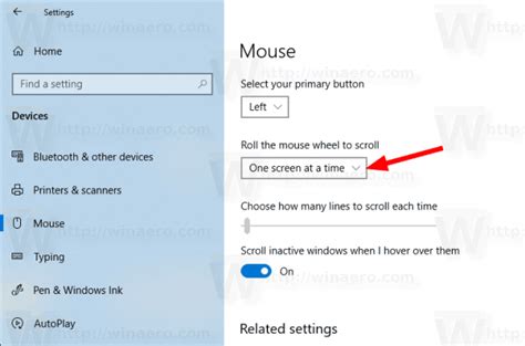 Change Mouse Scroll Speed in Windows 10