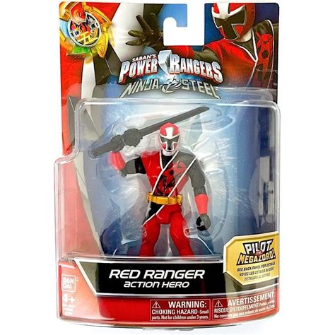 Power Rangers Ninja Steel Red Ranger 5” Action Figure | #1959286323