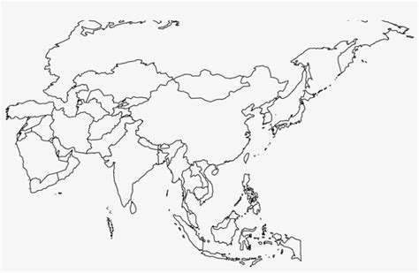 Asia Political Map Blank