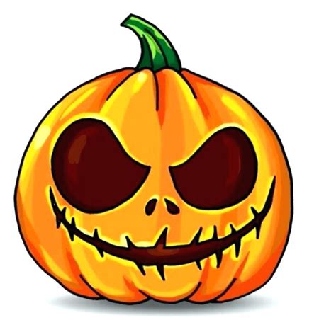 Creepy Pumpkin Drawing | Free download on ClipArtMag