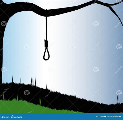 Lynching Tree With Hangman Noose Cartoon Vector | CartoonDealer.com ...