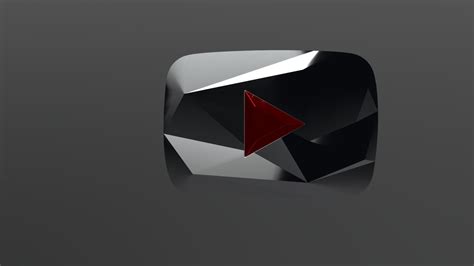 YouTube 100 Million Red-Diamond Play Button - 3D model by Jason Kovac ...