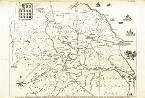 Plate 1.47: Plan of the Roman Roads in Yorkshire