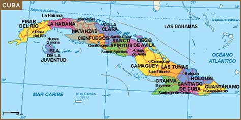 Cuba mapa | Vector World Maps