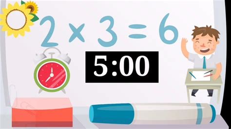 Back To School 5 Minute Timer Music for Children Kids Classroom - YouTube