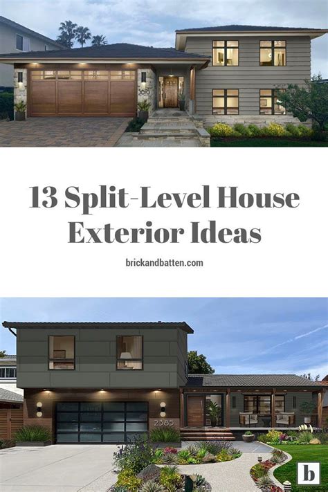 13 Split-Level House Exterior Ideas | brick&batten | Split level house ...