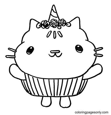 a cat with a party hat on top of it's head sitting in a cupcake