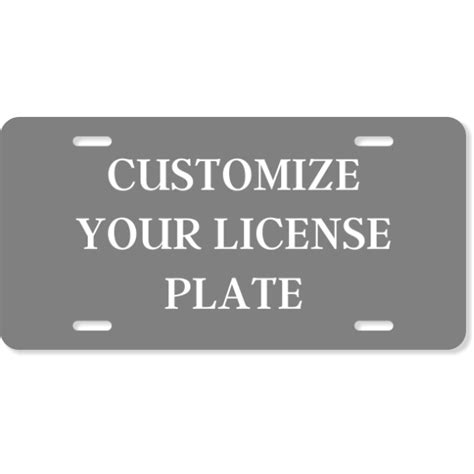 Design Your Own Front License Plate - 904 Custom