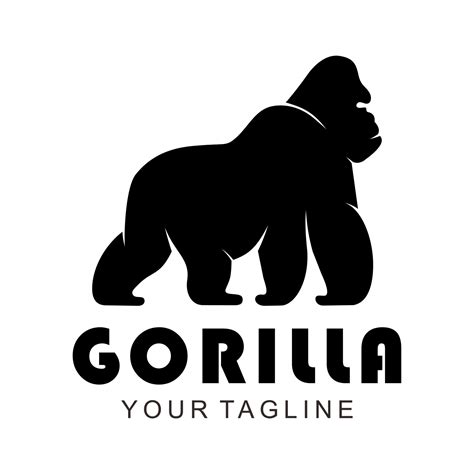 gorilla vector logo 7688844 Vector Art at Vecteezy