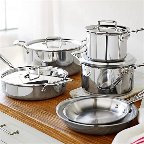 All-Clad d5 Stainless-Steel 10-Piece Cookware Set | Williams Sonoma AU