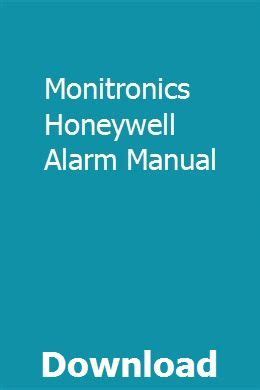 Monitronics Honeywell Alarm Manual | Electronic security systems ...