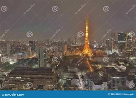 TOKYO Cityscape with Tokyo Tower Editorial Image - Image of highest ...