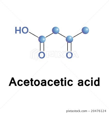 Acetoacetic acid structure. - Stock Illustration [20476124] - PIXTA