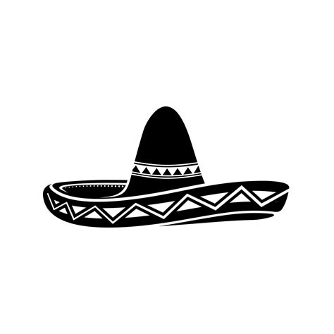 Simple Mexican Sombrero Hat Vector Design 11336582 Vector Art at Vecteezy