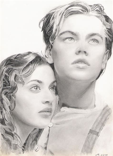 Rose and Jack drawing - Titanic Fan Art (10400857) - Fanpop