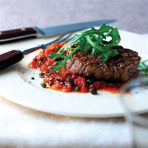 Seared fillet steak with pizzaiola sauce recipe | delicious. magazine