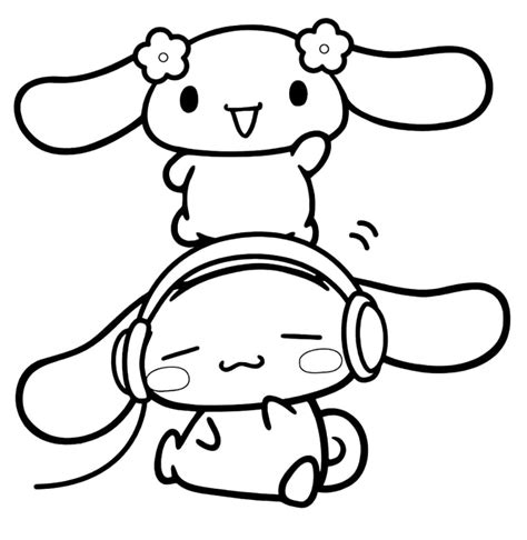 Cinnamoroll from Sanrio Coloring Page - Free Printable Coloring Pages ...