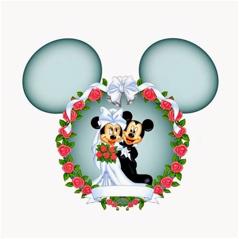 Minnie and Mickey Wedding Free Printables. | Mickey and minnie wedding ...