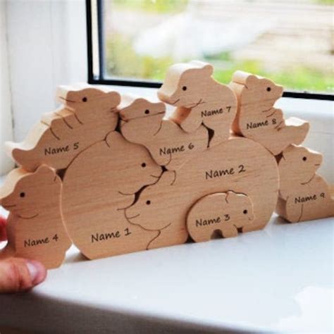 Wood Animal Puzzle - Etsy