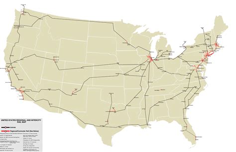 USA Rail Map