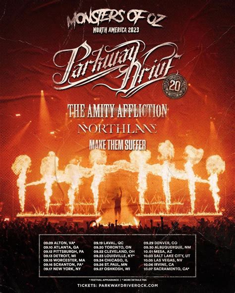 Event Parkway Drive - 01/10/2023 - Mesa - Mesa Amphitheater - United States