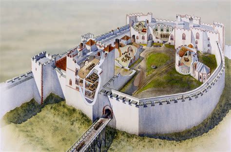 Ludlow Castle & Church - Kenning Illustration | Historical ...