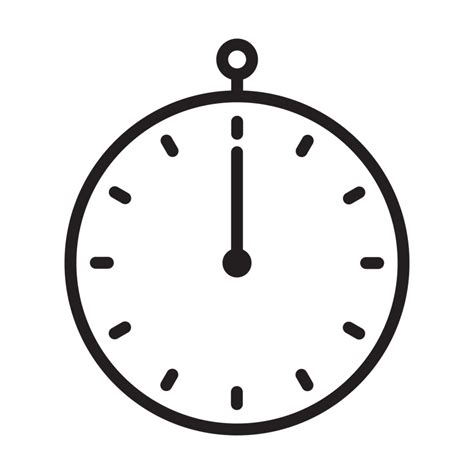 clock face icon black and white transparent background 19923746 PNG